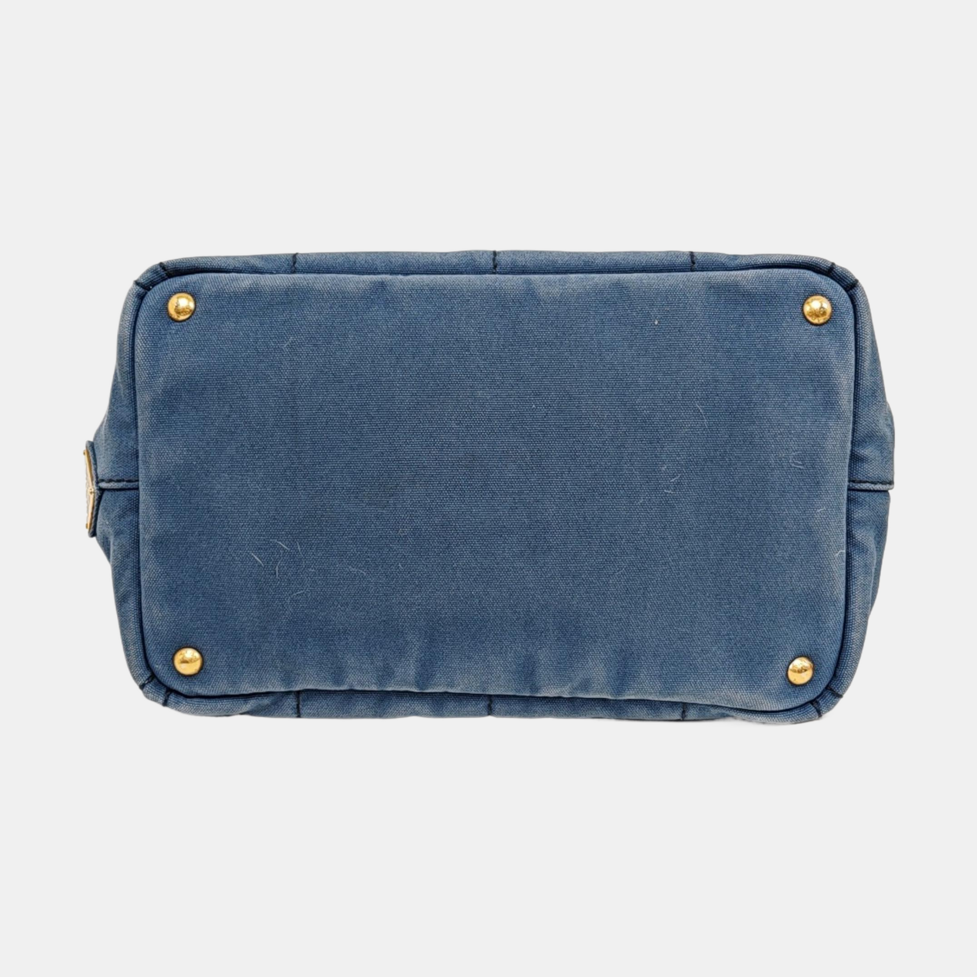 Denim Quilted Canvas Blue