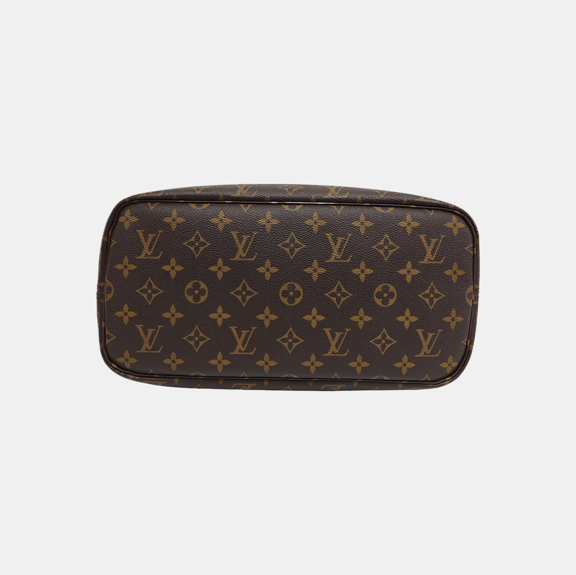 NEVERFULL MM Monogram Coated Canvas Brown