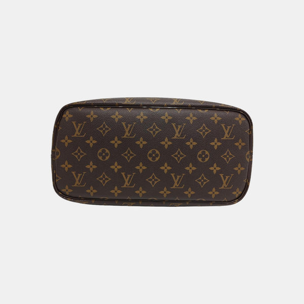 NEVERFULL MM Monogram Coated Canvas Brown