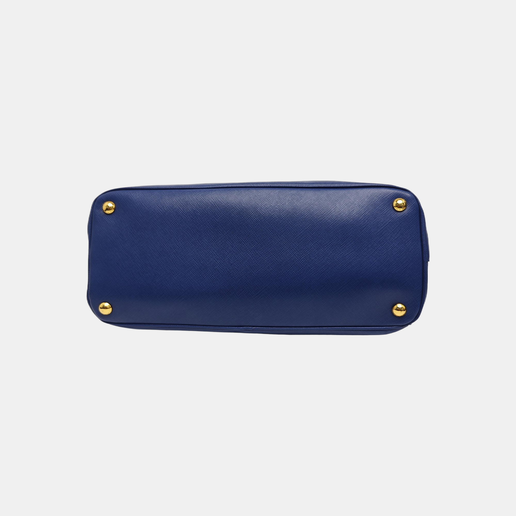 Galleria Extra Large Saffiano Calfskin Blue