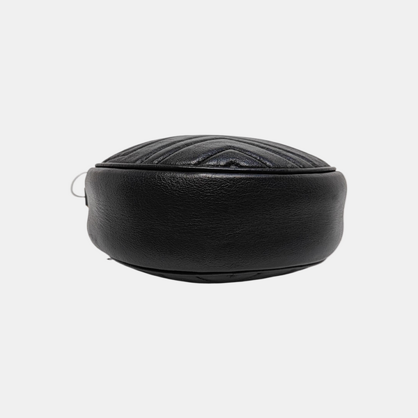 GG Marmont Mini Quilted Calfskin Black