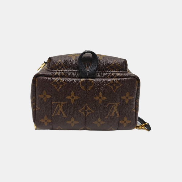 PALM SPRINGS Mini Monogram Coated Canvas Brown