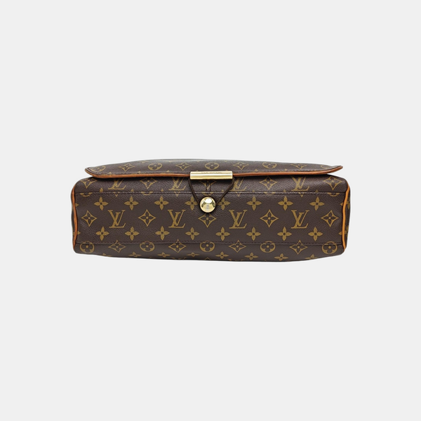 VALMY Monogram Coated Canvas Brown