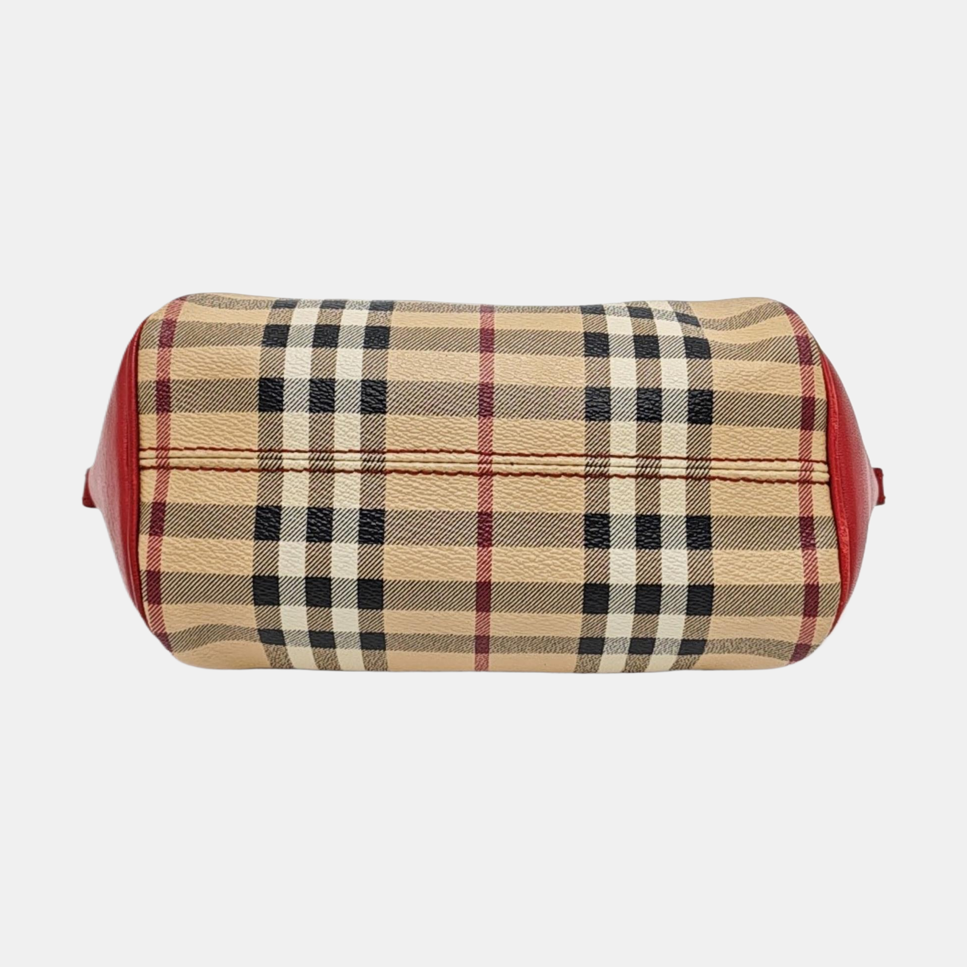 Coated Canvas Crossbody Bag Beige