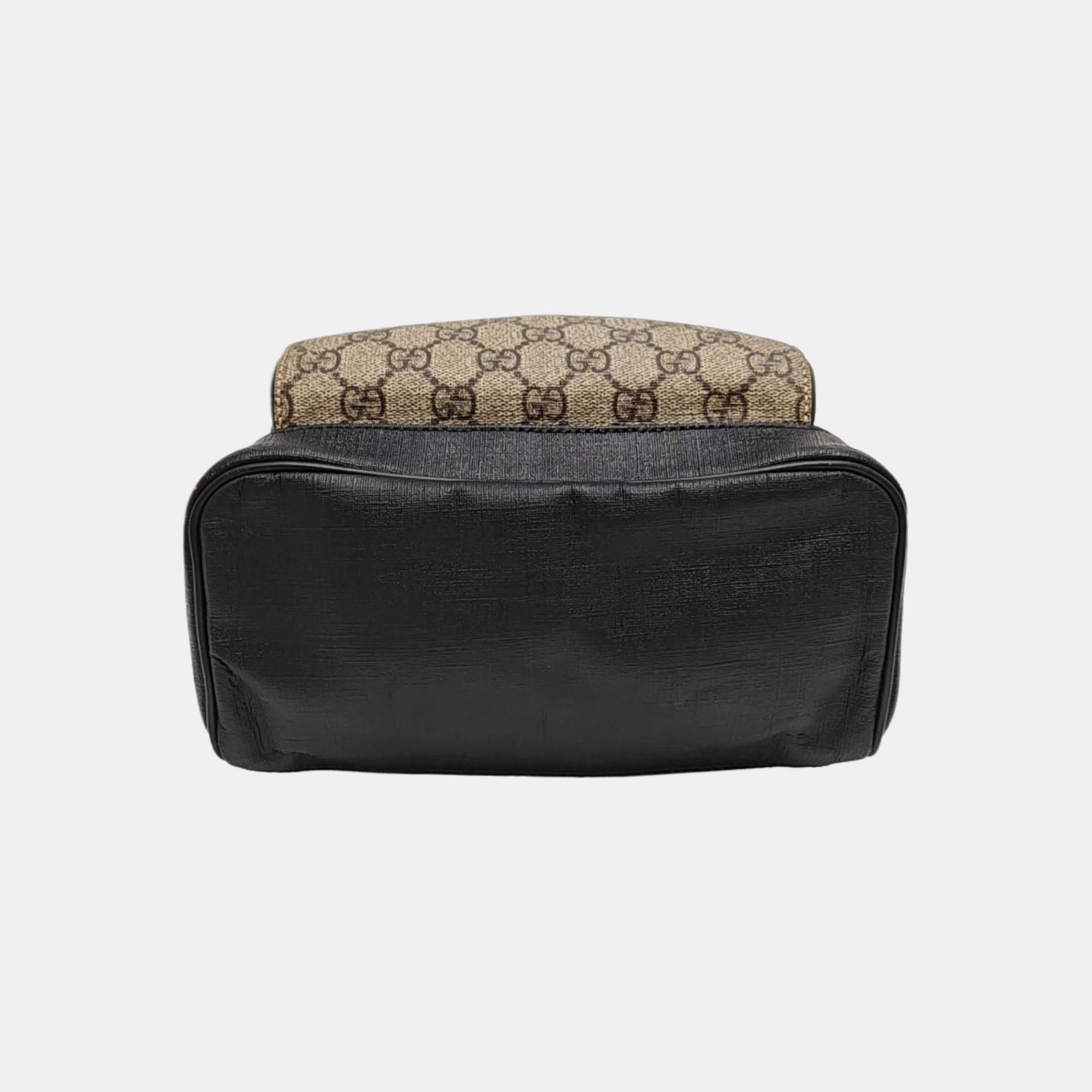Monogram Coated Canvas Backpack Small Brown