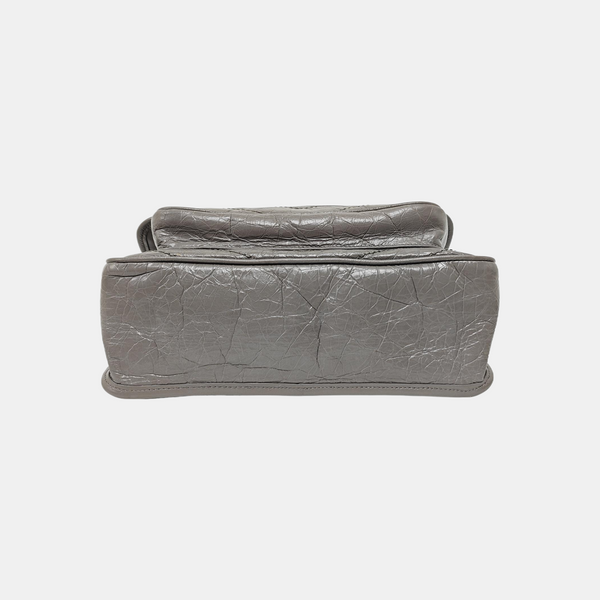 NIKI Medium Chevron Calfskin Gray