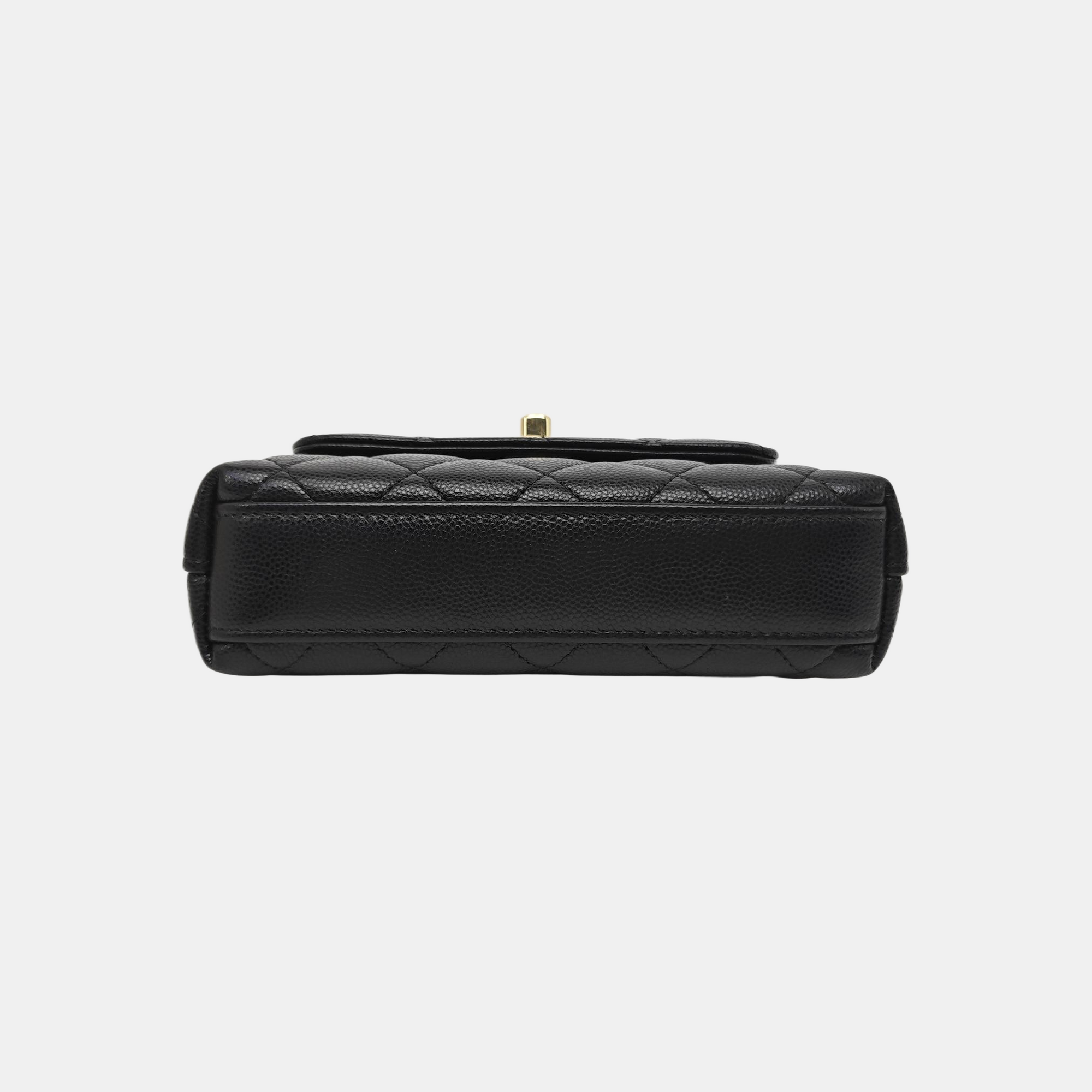 COCO HANDLE Grained Calfskin Black