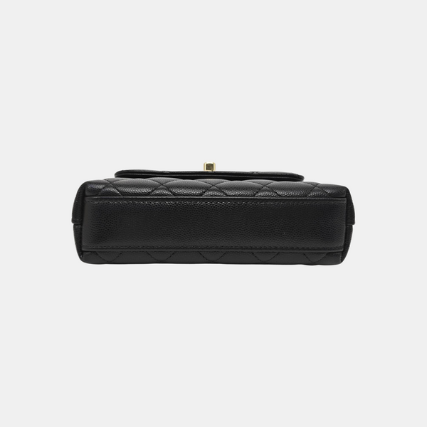 COCO HANDLE Grained Calfskin Black