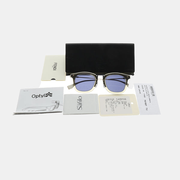 Blue Synthetic Sunglasses