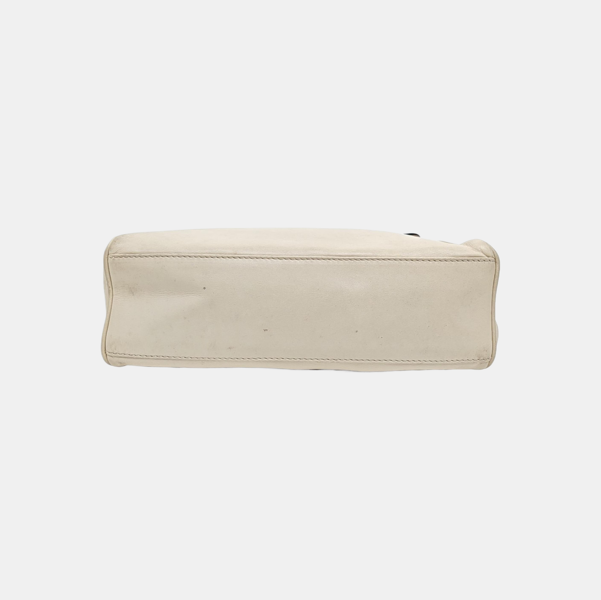 Calfskin Shoulder Bag Beige