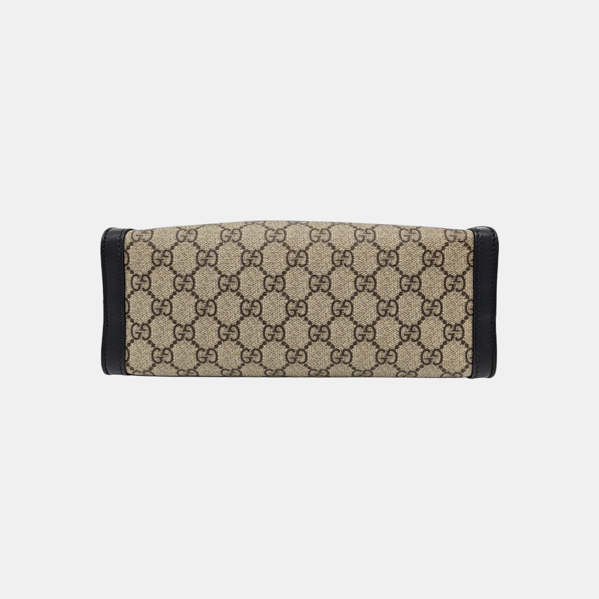 Padlock Small Monogram Coated Canvas Beige