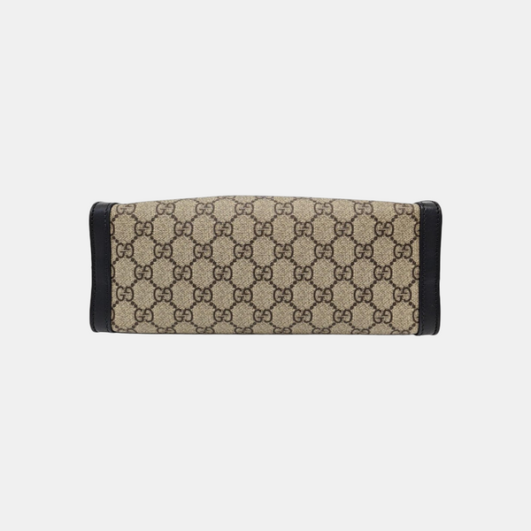 Padlock Small Monogram Coated Canvas Beige