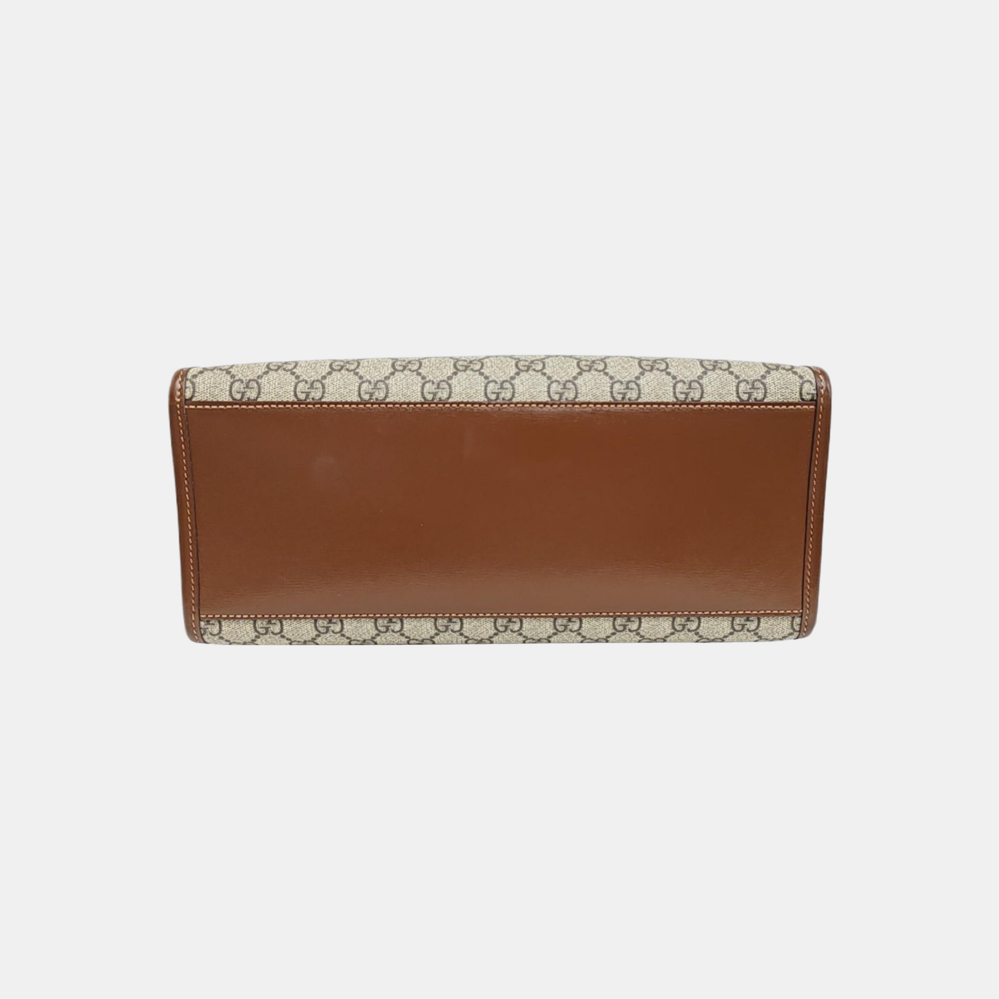 Retro Small Monogram Coated Canvas Brown