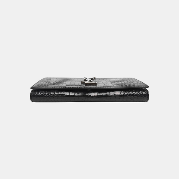 KATE WOC Calfskin Black Wallet