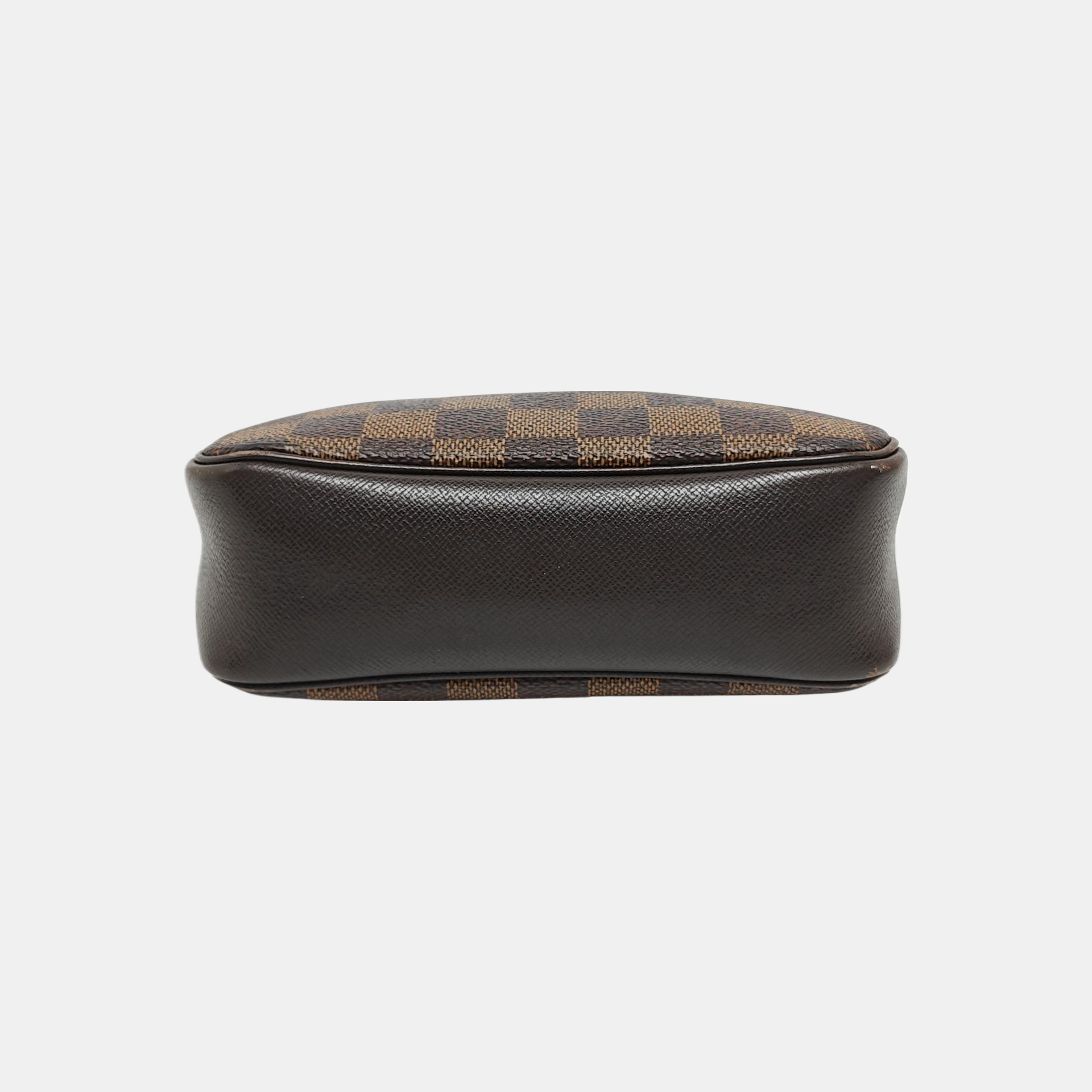 TROUSSE MAKE UP Damier Ebene Coated Canvas Brown
