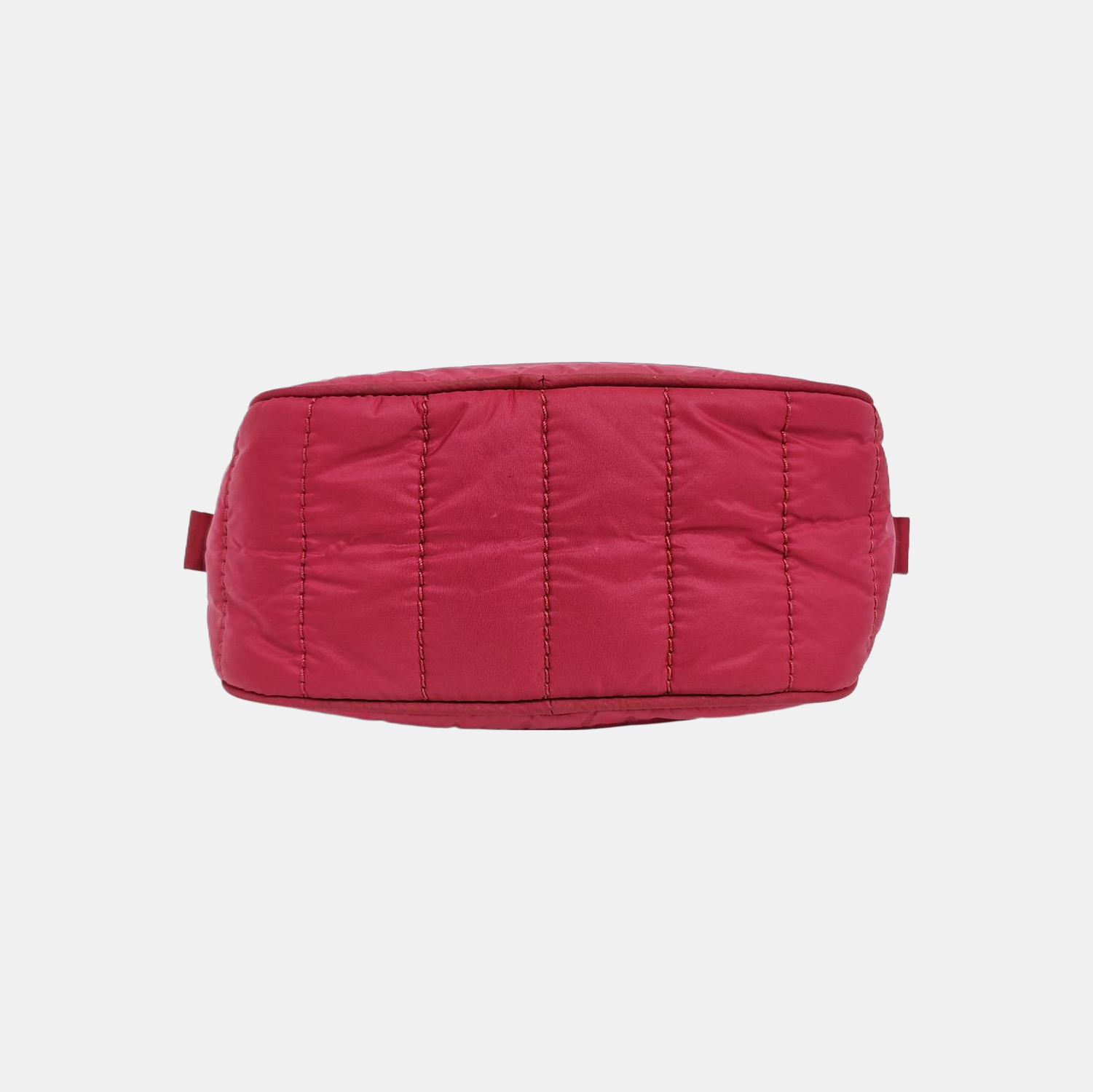 Quilted Fabric Clutch Red