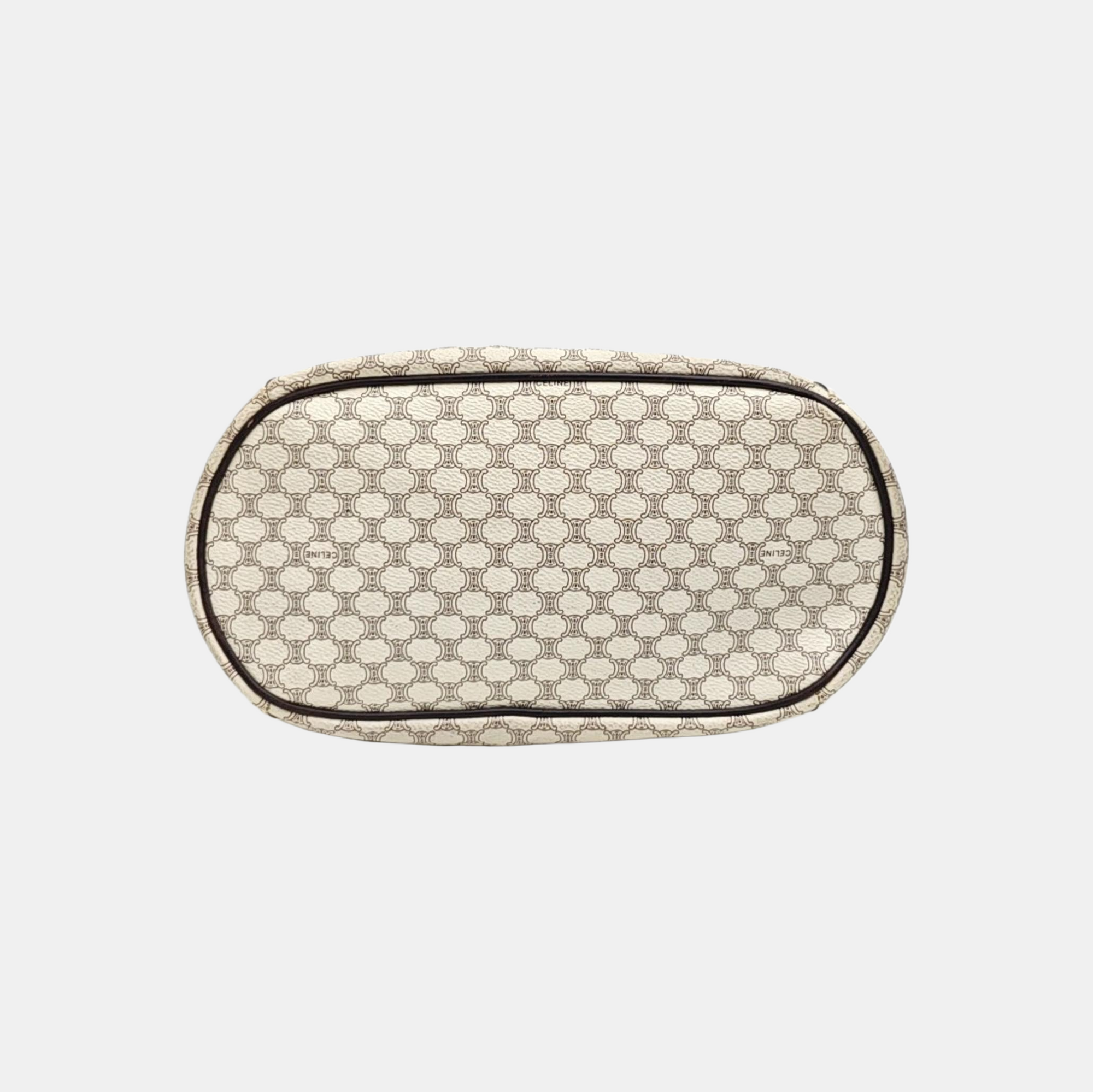 Coated Canvas Tote Bag Beige