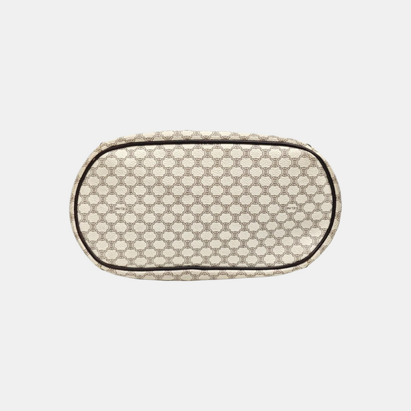 Coated Canvas Tote Bag Beige
