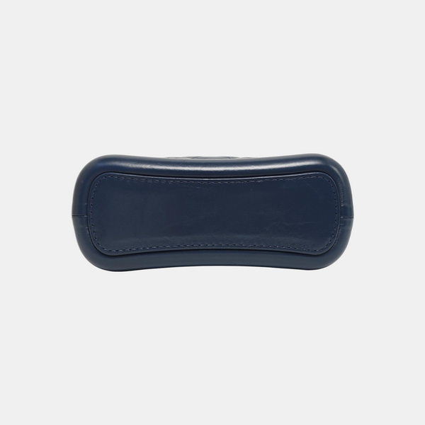 GABRIELLE Small Chevron Calfskin Blue