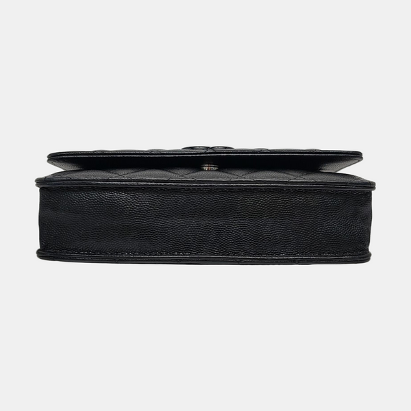 WOC Quilted Grained Calfskin Black