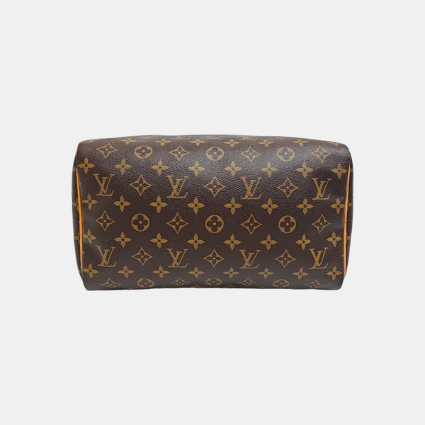 SPEEDY 30 Monogram Coated Canvas Brown