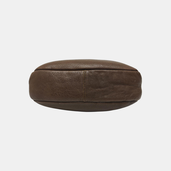 Calfskin Shoulder Bag Brown