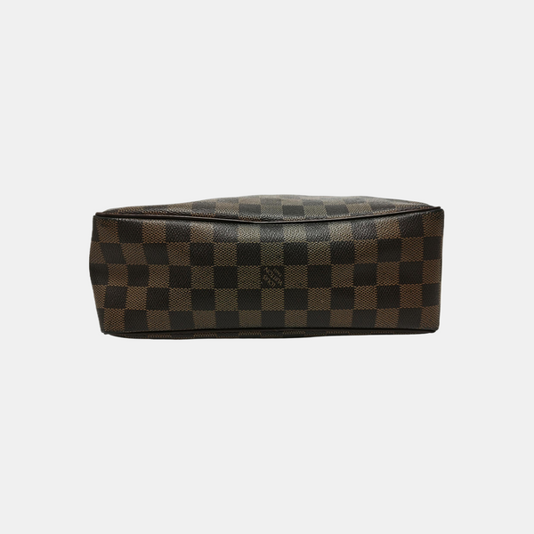 Damier Ebene Coated Canvas Shoulder Bag 25 Brown