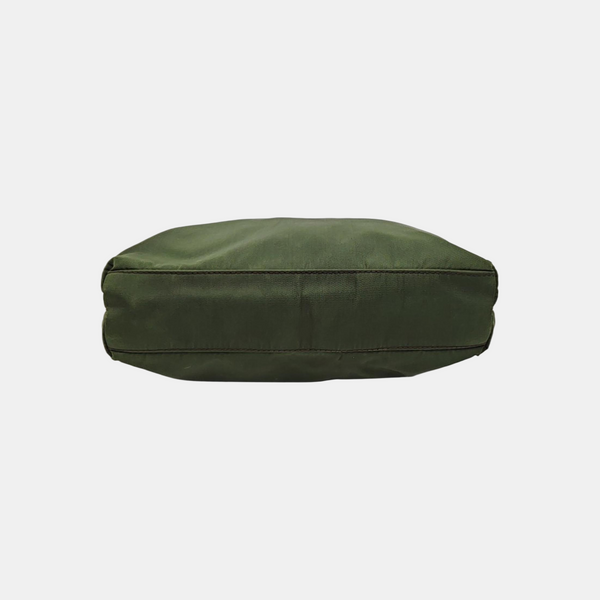 Nylon Top Handle Bag Green