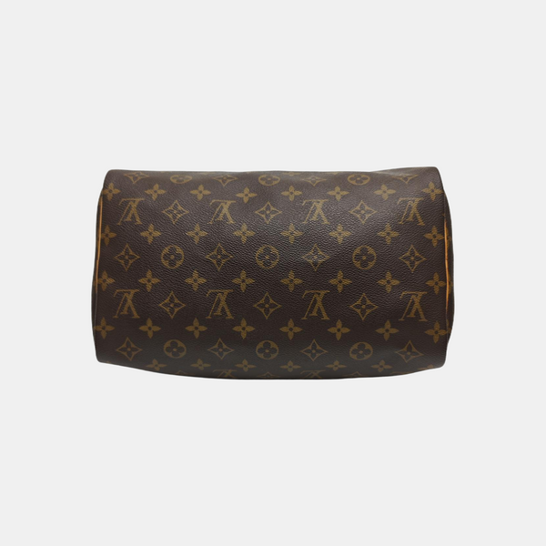 SPEEDY 30 Monogram Coated Canvas Brown