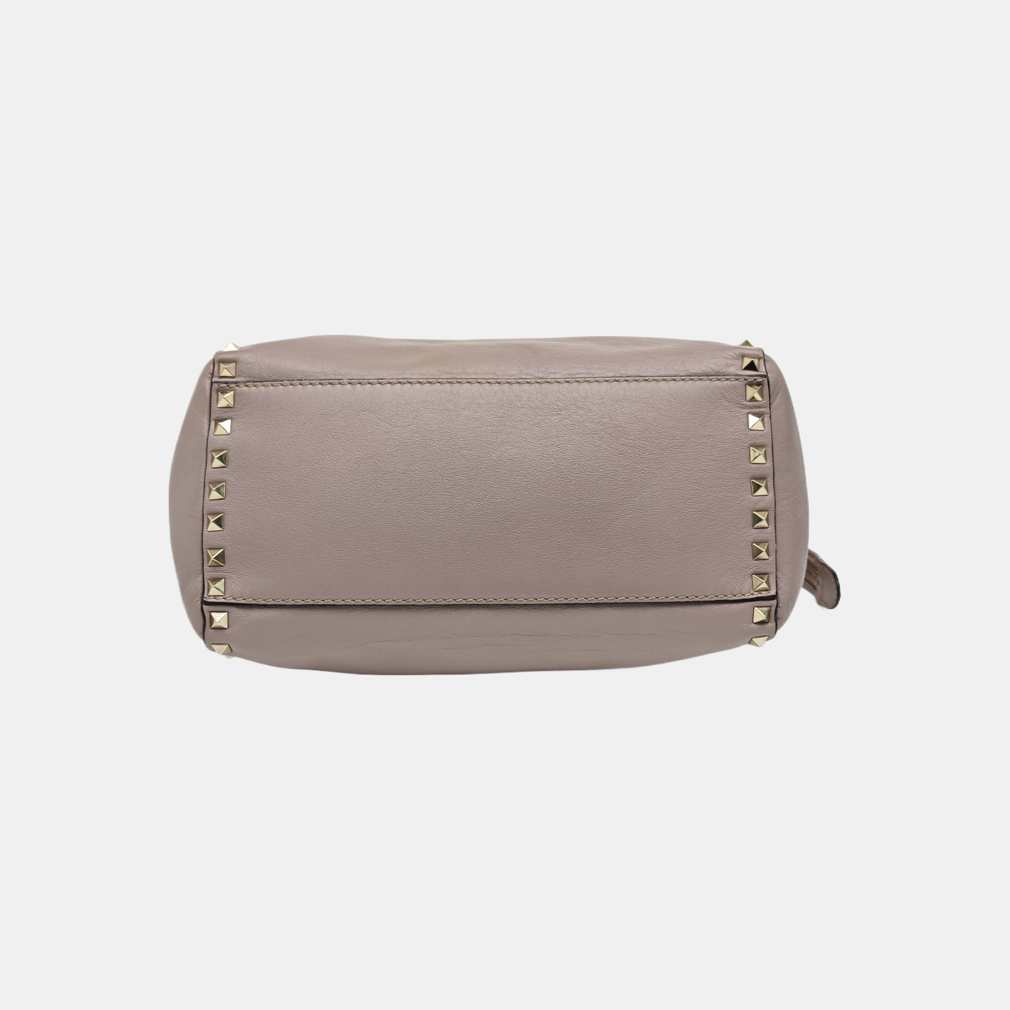Rockstud Calfskin Gray