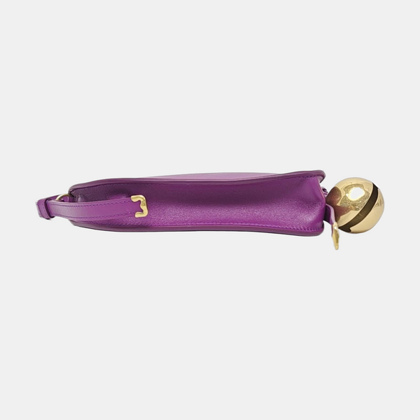 Calfskin Shoulder Bag Mini Purple
