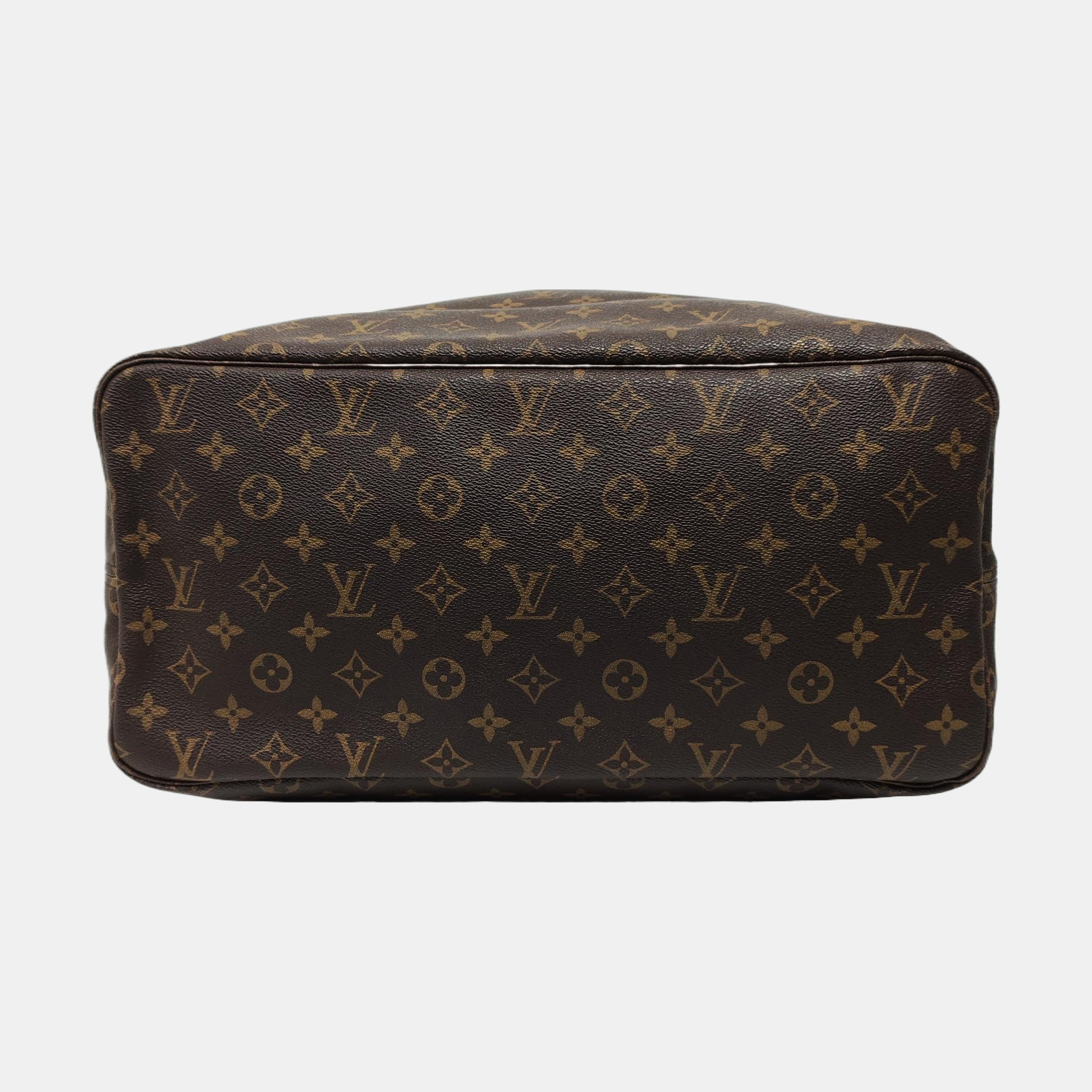NEVERFULL GM Monogram Coated Canvas Brown