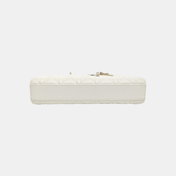Lady D-Joy Medium Cannage Lambskin White