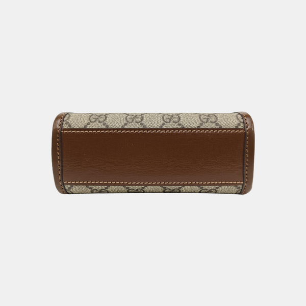 Retro Mini Monogram Coated Canvas Beige