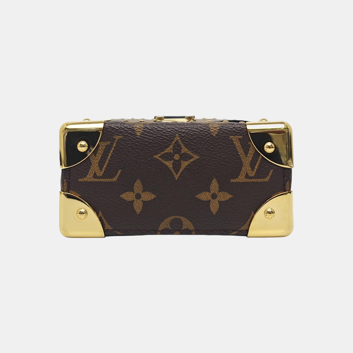 CAMERA BOX Monogram Coated Canvas Brown