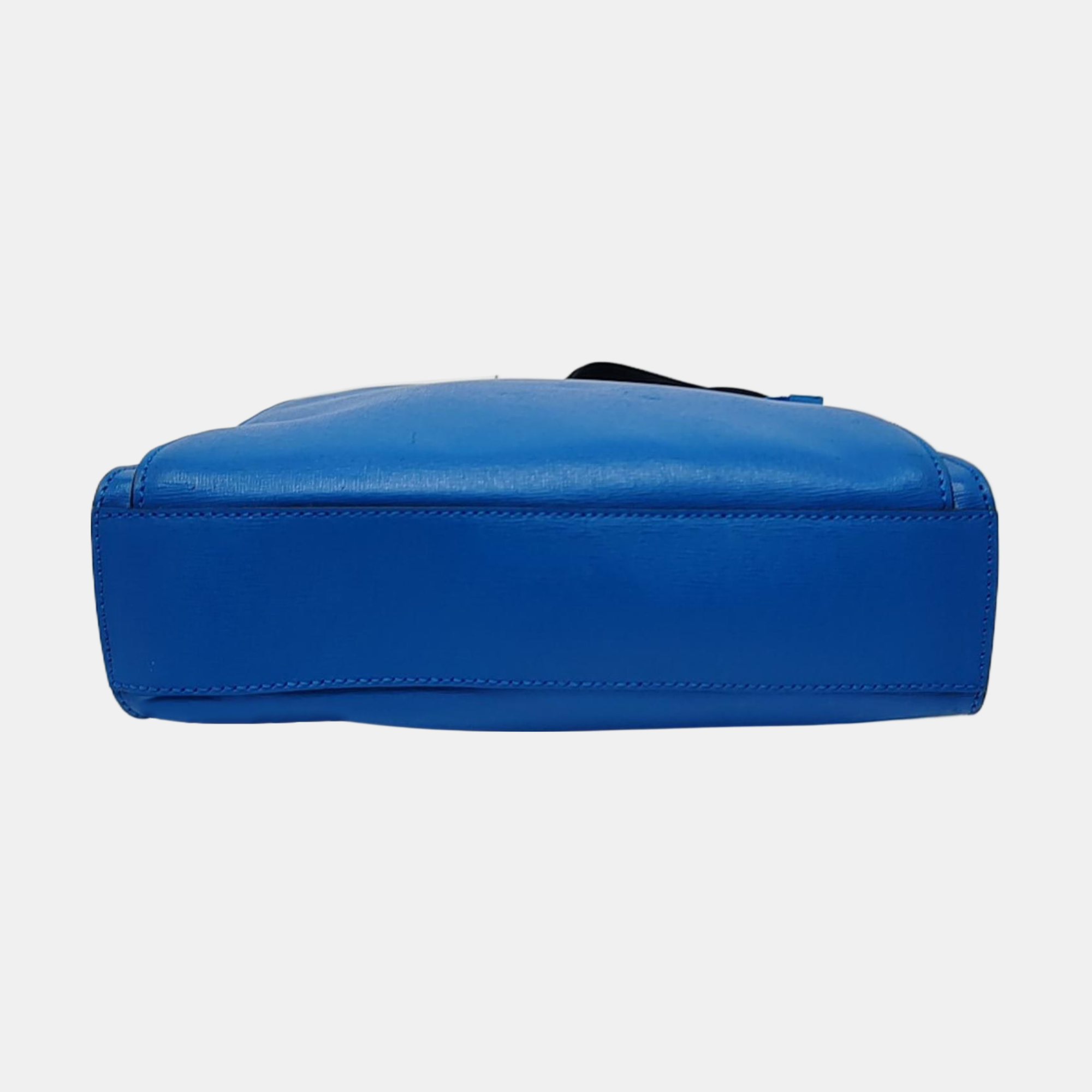 Leather Crossbody Bag Blue