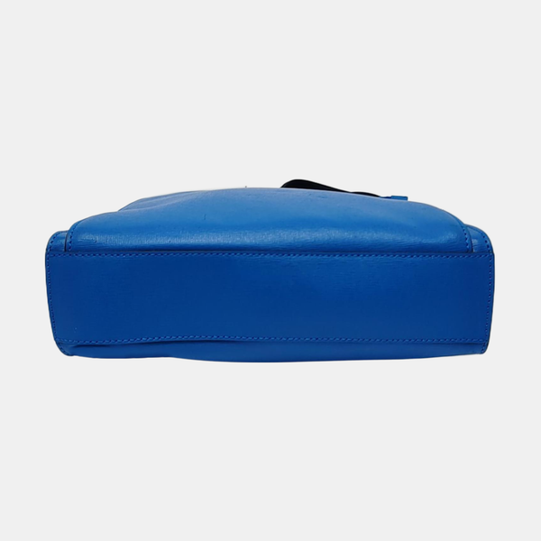 Leather Crossbody Bag Blue