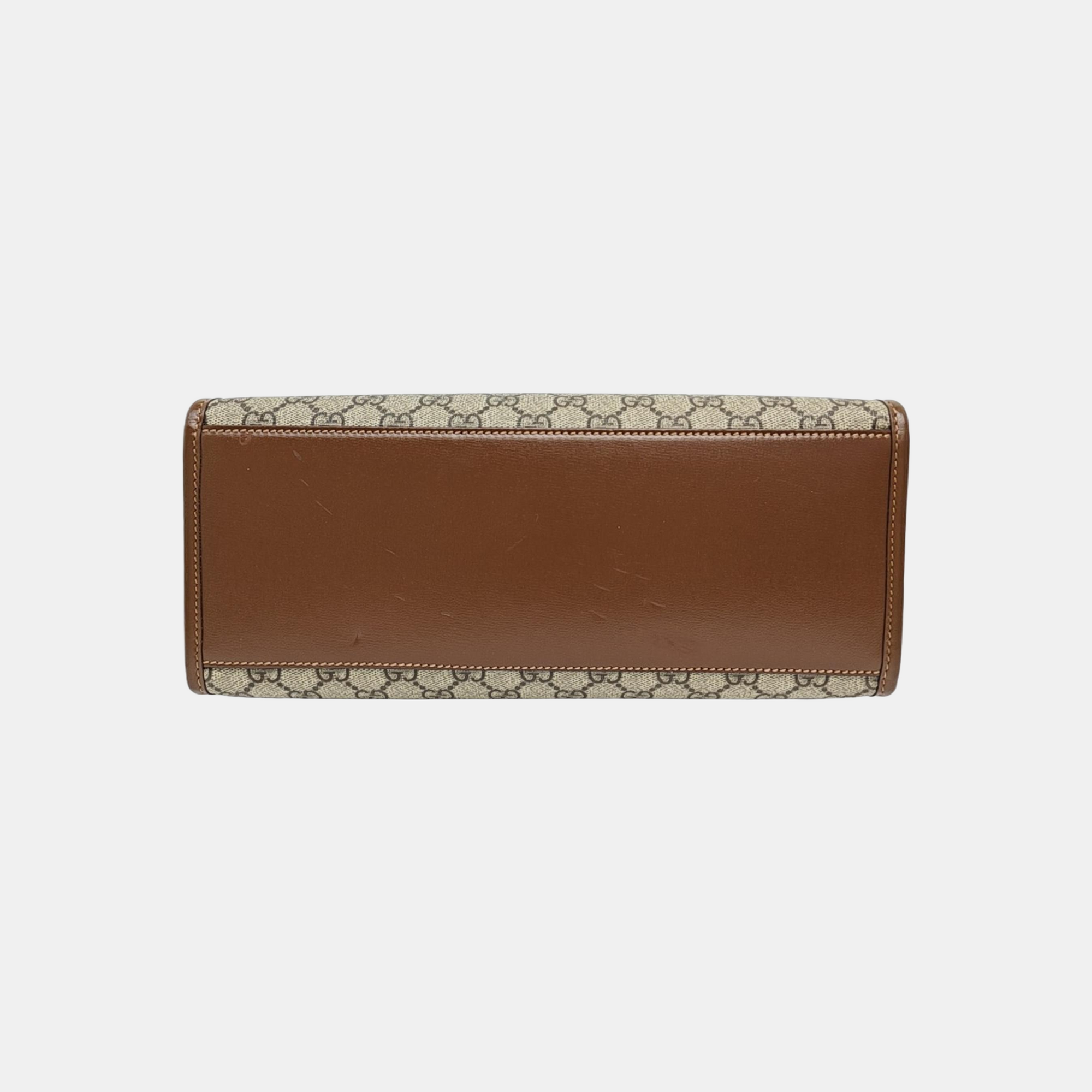 Retro Small Monogram Coated Canvas Brown
