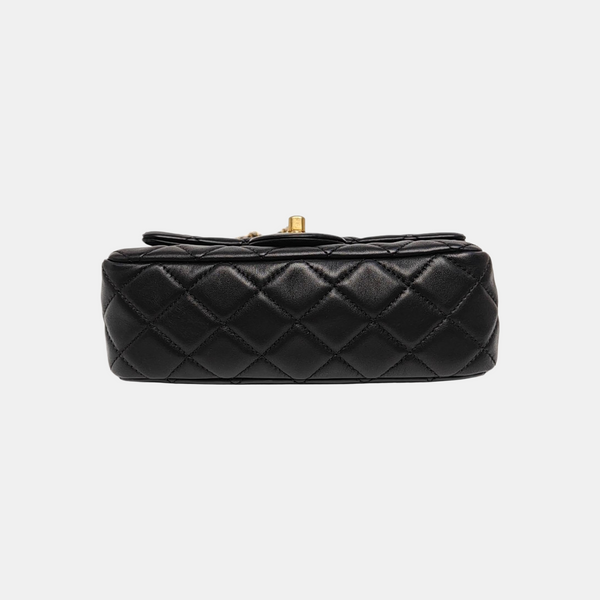 CLASSIC FLAP Mini Quilted Lambskin Black