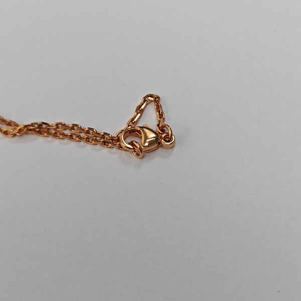Pop H Metal Rose Gold Necklace