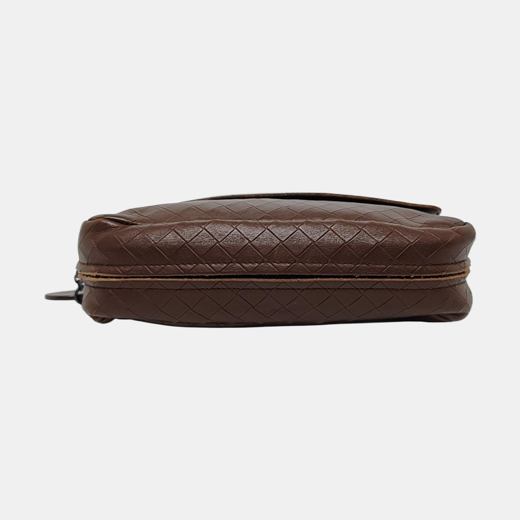 Authenticated pre-owned  Messenger Lambskin Brown - Crossbody Bag at Looply