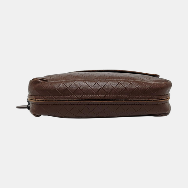Authenticated pre-owned  Messenger Lambskin Brown - Crossbody Bag at Looply