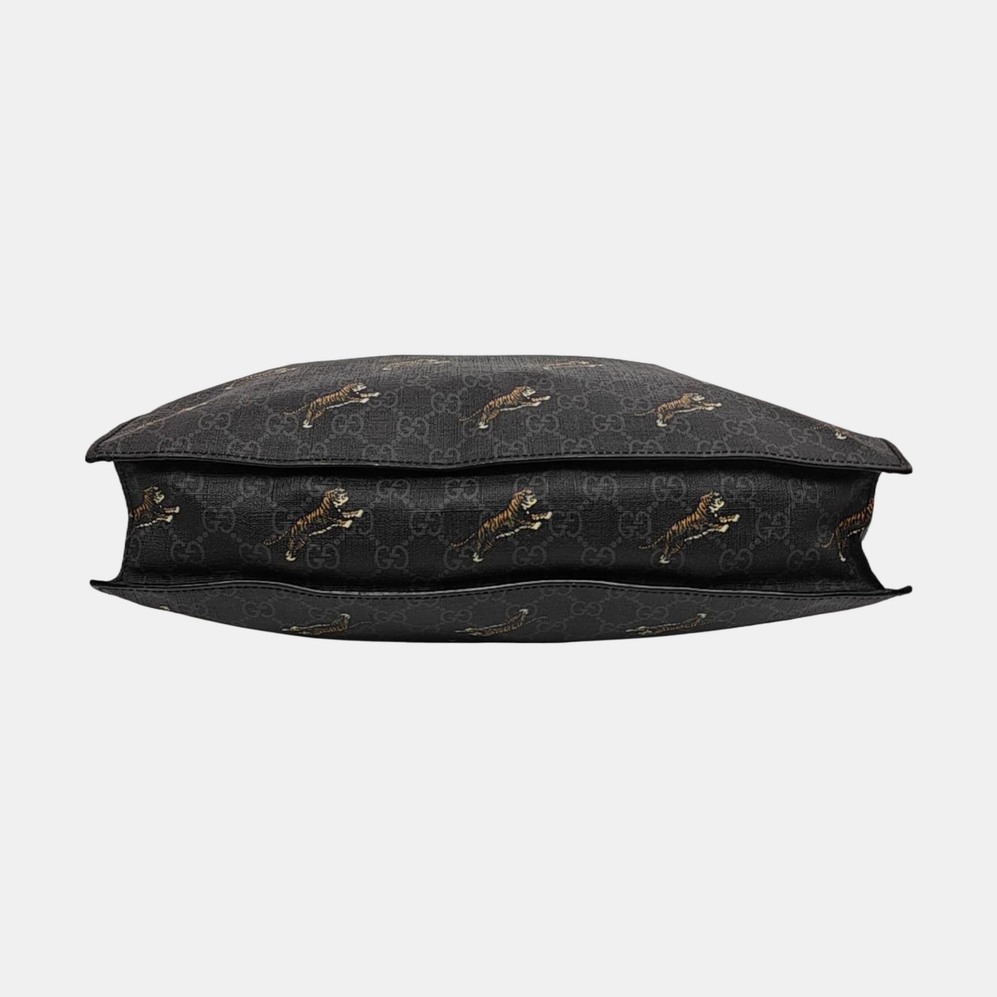 GG Supreme Monogram Coated Canvas Black