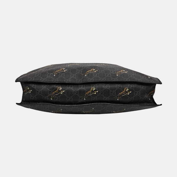 GG Supreme Monogram Coated Canvas Black