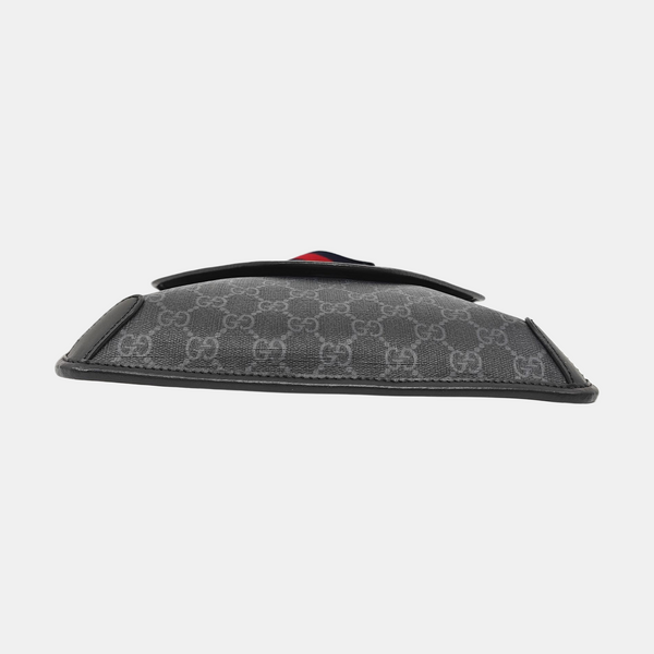 Monogram Coated Canvas Shoulder Bag Gray