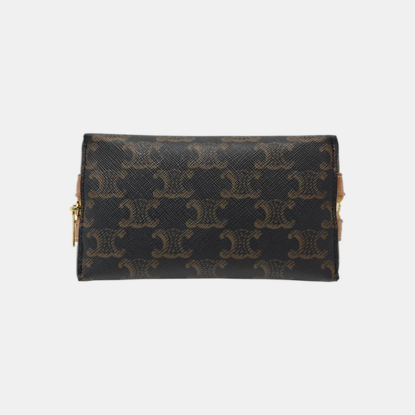 TRIOMPHE CANVAS Mini Coated Canvas Brown