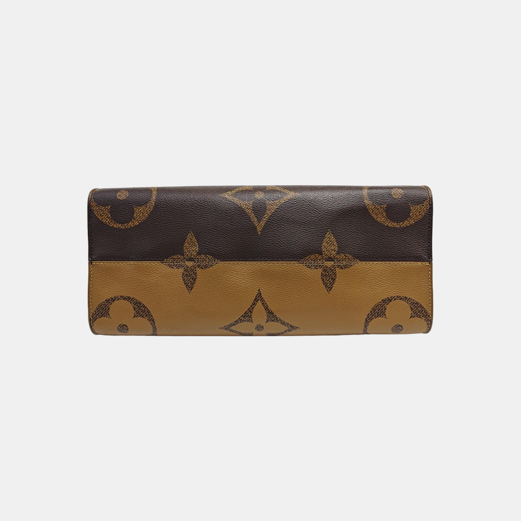 ONTHEGO MM Monogram Coated Canvas Brown