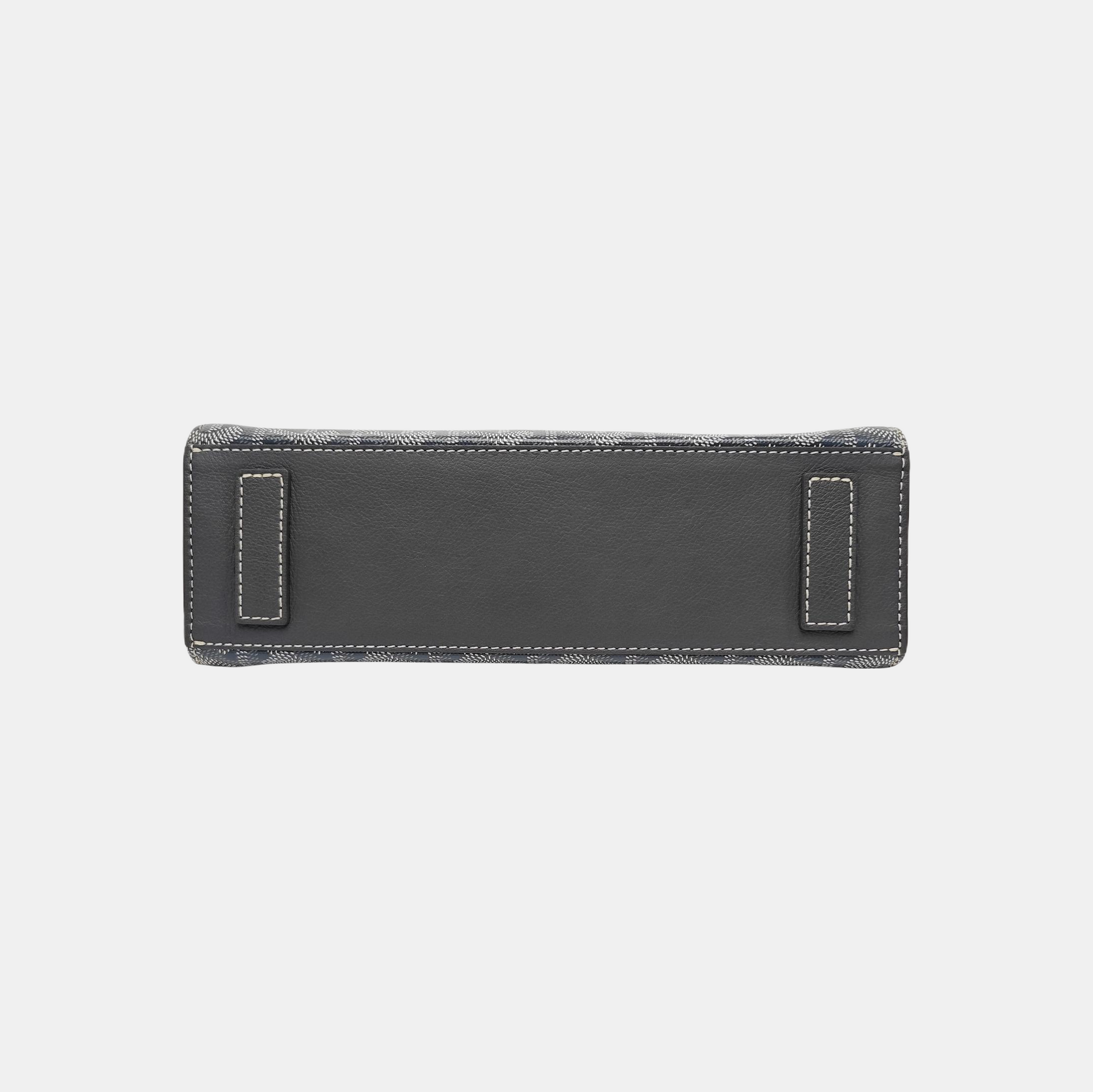 Coated Canvas Shoulder Bag Gray