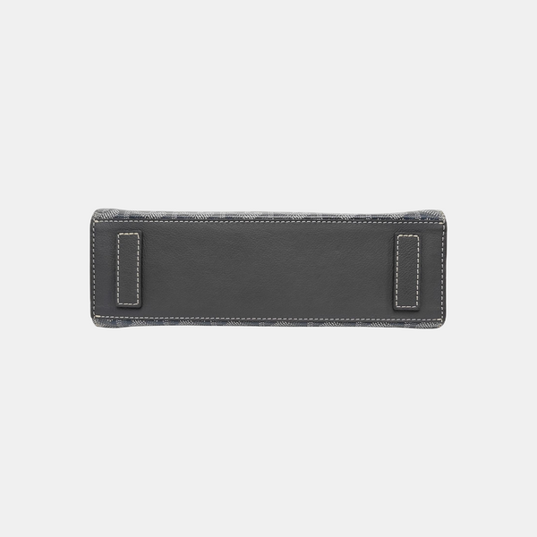 Coated Canvas Shoulder Bag Gray