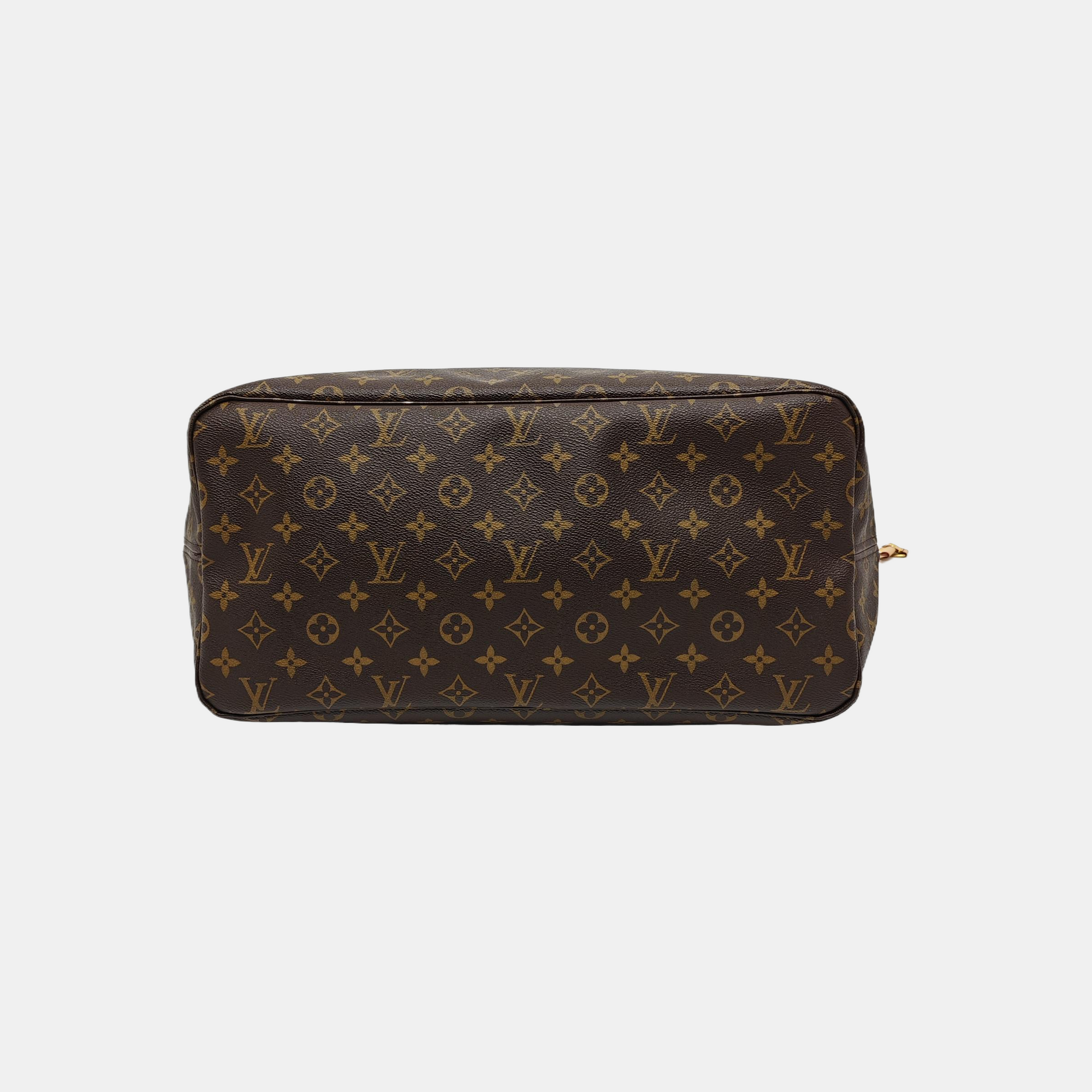 NEVERFULL GM Monogram Coated Canvas Brown
